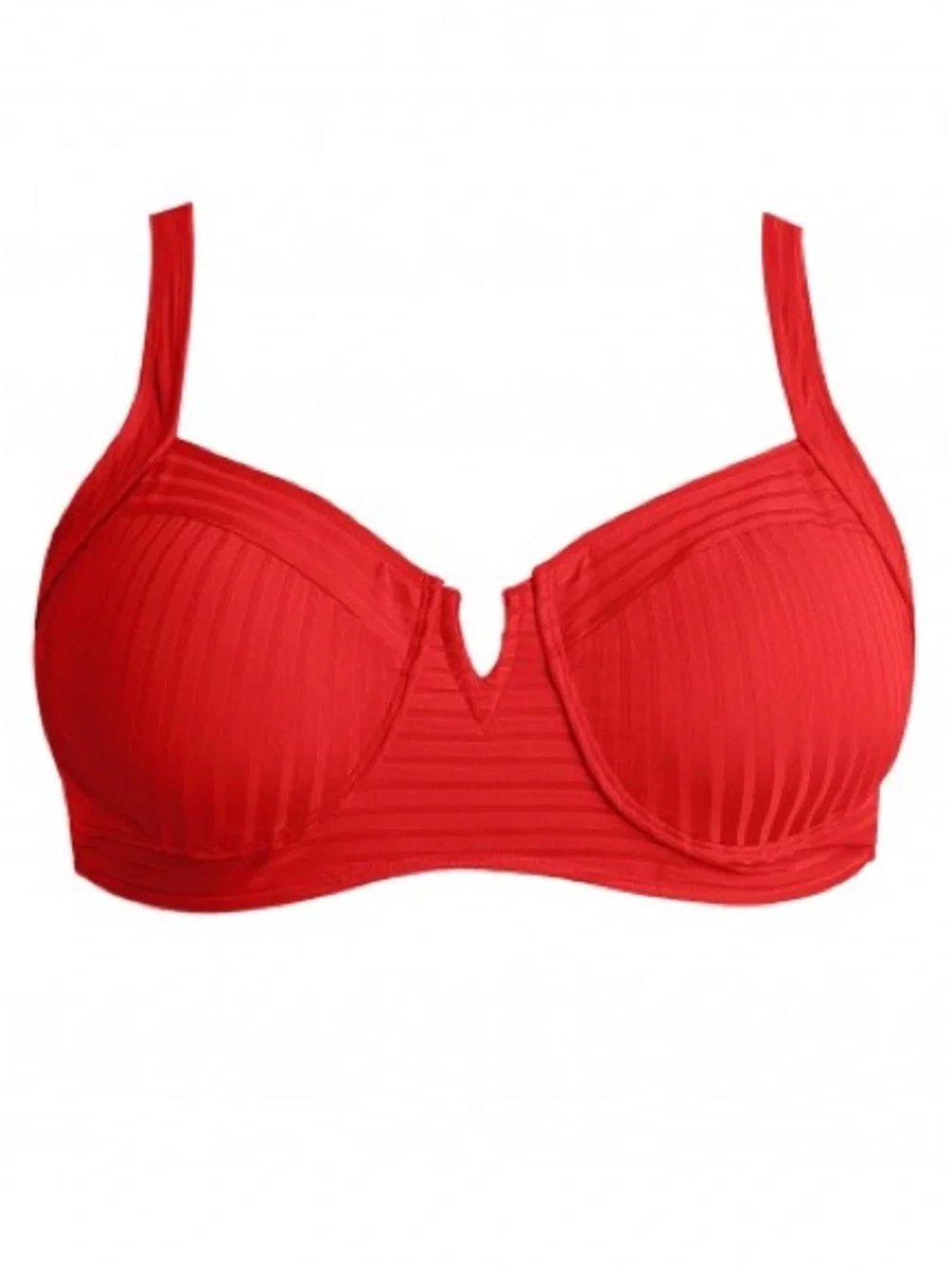 Brand new never worn Red High-Waist Ribbed Bikini Set